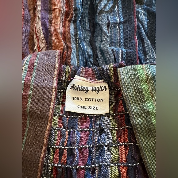 NWT Ashely Taylor Patchwork Overalls One Size - Picture 5 of 6